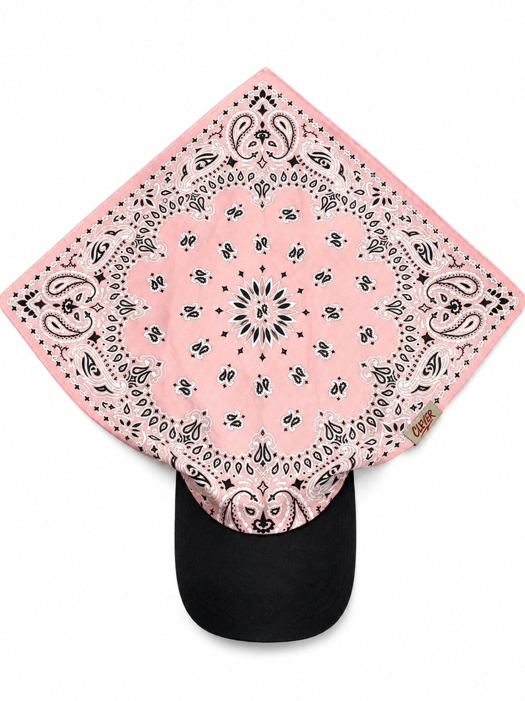 Pastel Pink Patterned Bandana Sun Hat