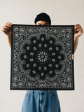 Black Paisley Bandana